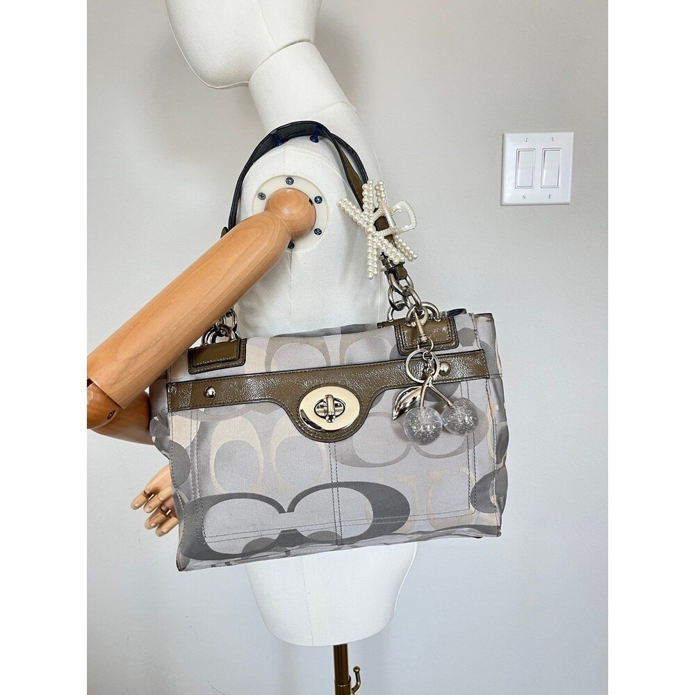 Coach Signature C Monogram Satchel Handbag
